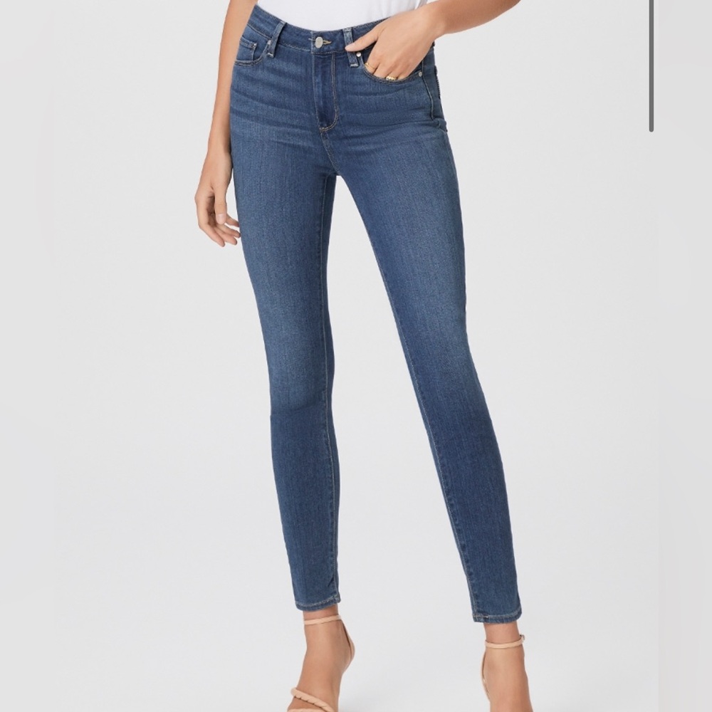 Paige Hoxton Crop Rollup Jeans